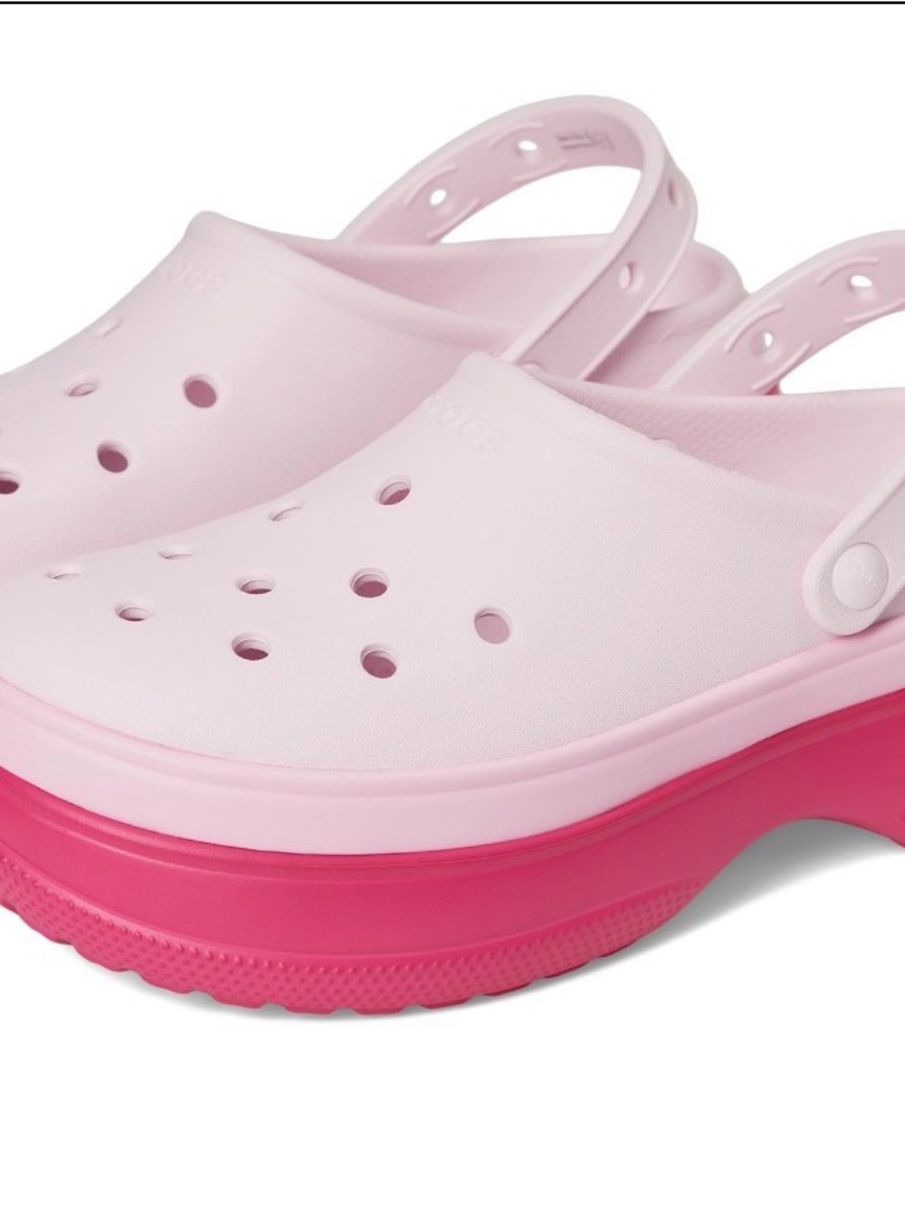 NWOT CROCS Dragonfruit Stacked Platform Clogs. Originally $65